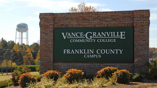 Photo of the Franklin County Campus Sign that is located in the front of the campus.