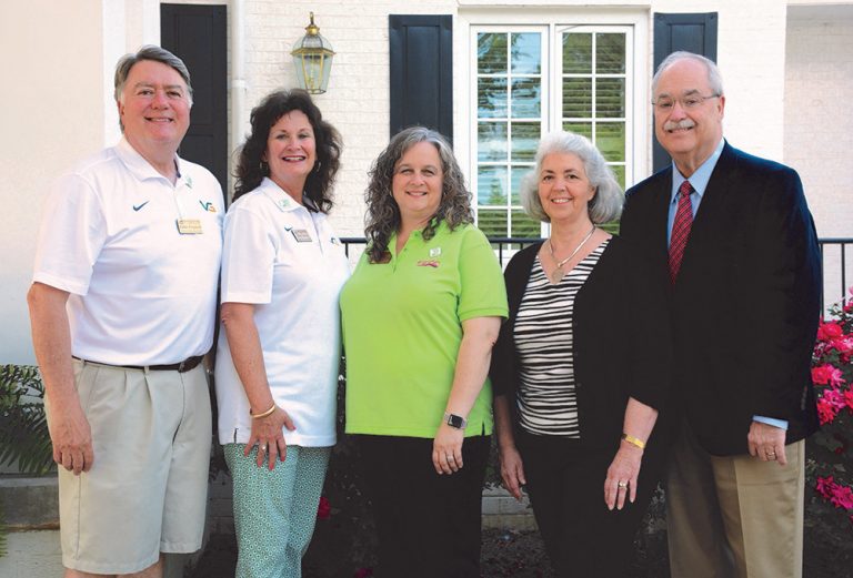 VGCC's Endowment team with Dr. Desmarais and Sara Wester and Dr. M.W. "Buddy" Wester