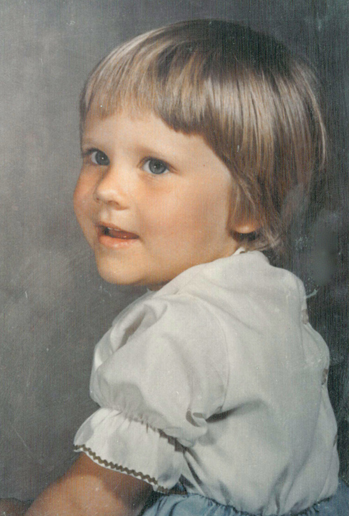 Portrait of three-year-old Joy Fleming