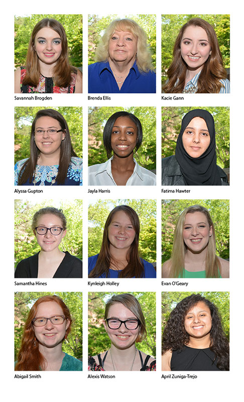 Students serving as graduation marshals pictured