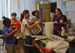 Children and Teacher at Science Camp